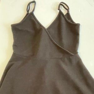 Black V-Neck Mini Dress